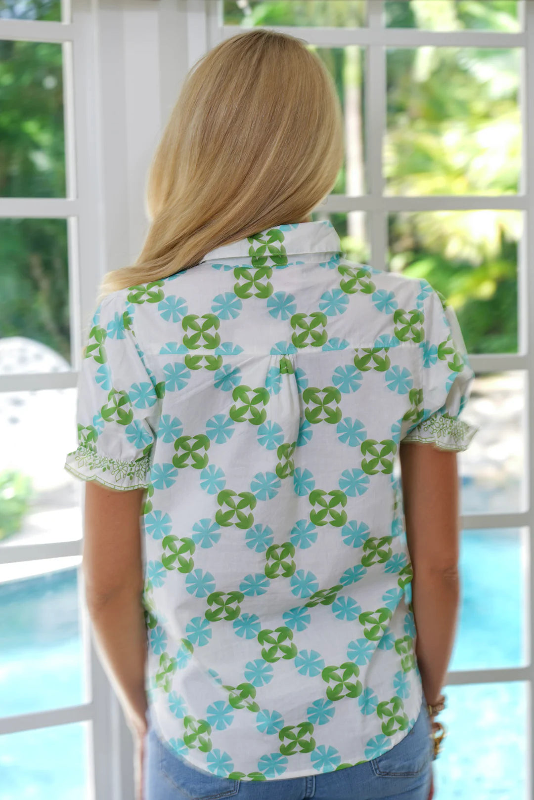 Just Darviny Turq Trellis Top