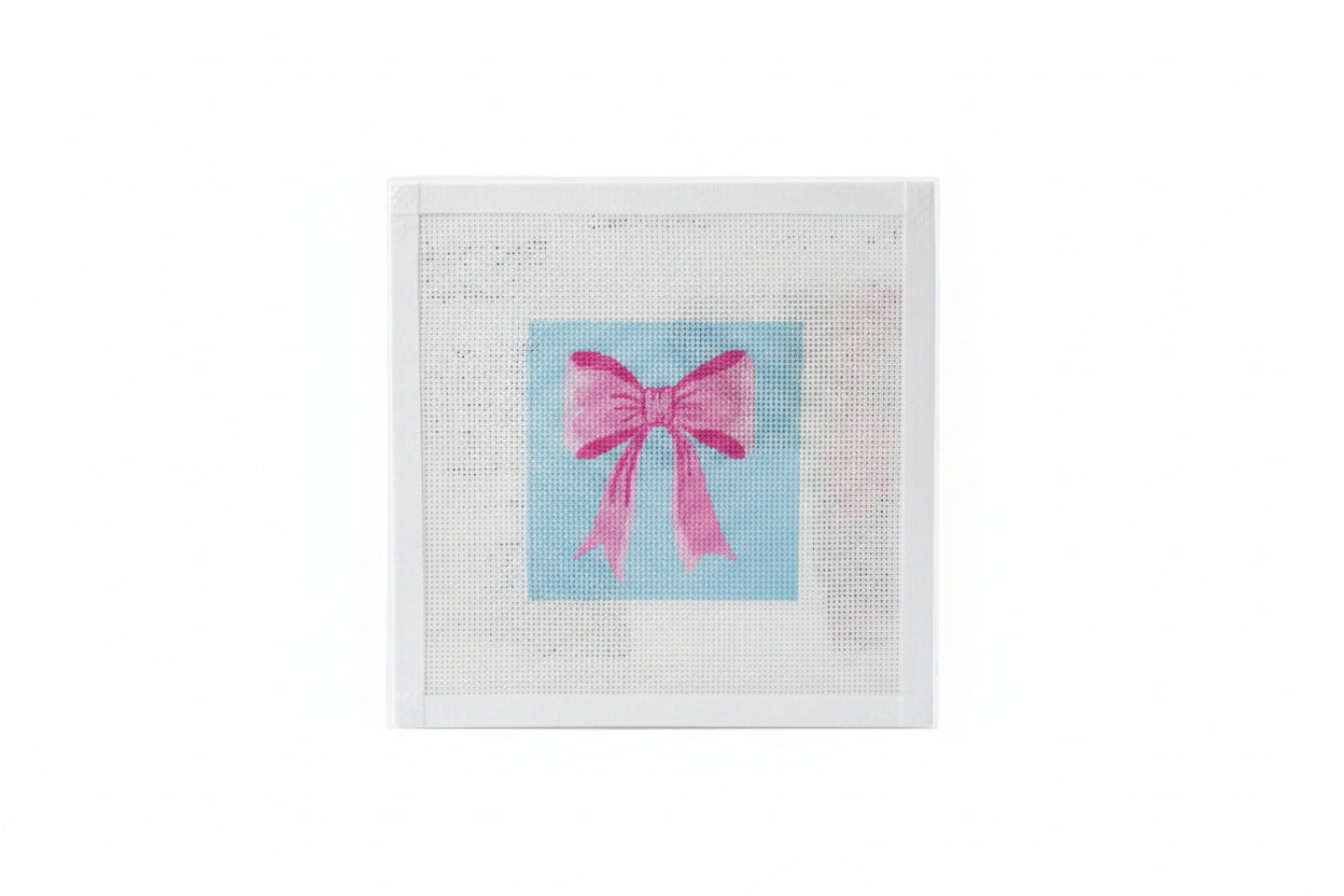 Pink Bow Needlepoint Kit