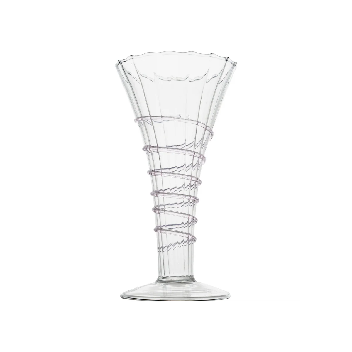 Bud Vase Swirl Rope - Clear or Green Swirl
