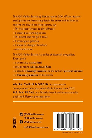 The 500 Hidden Secrets of Madrid - Updated and Revised