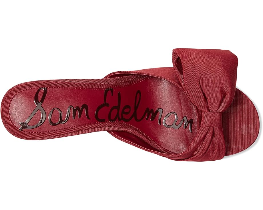 Sam Edelman Ragan Moire Ribbed Silk - Deep Scarlet