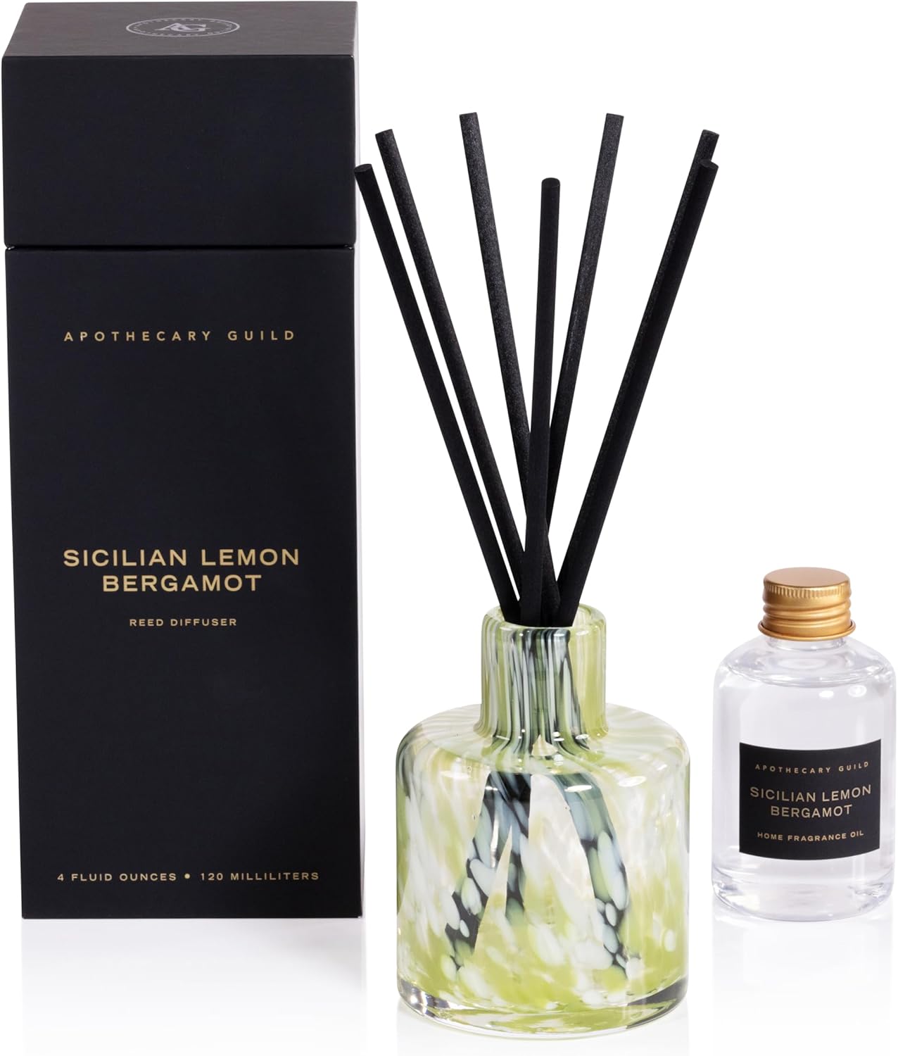 Opal Glass Reed Diffuser in Gift Box -