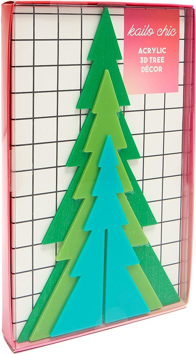 3D Acrylic Christmas Tree Décor - (three variants)