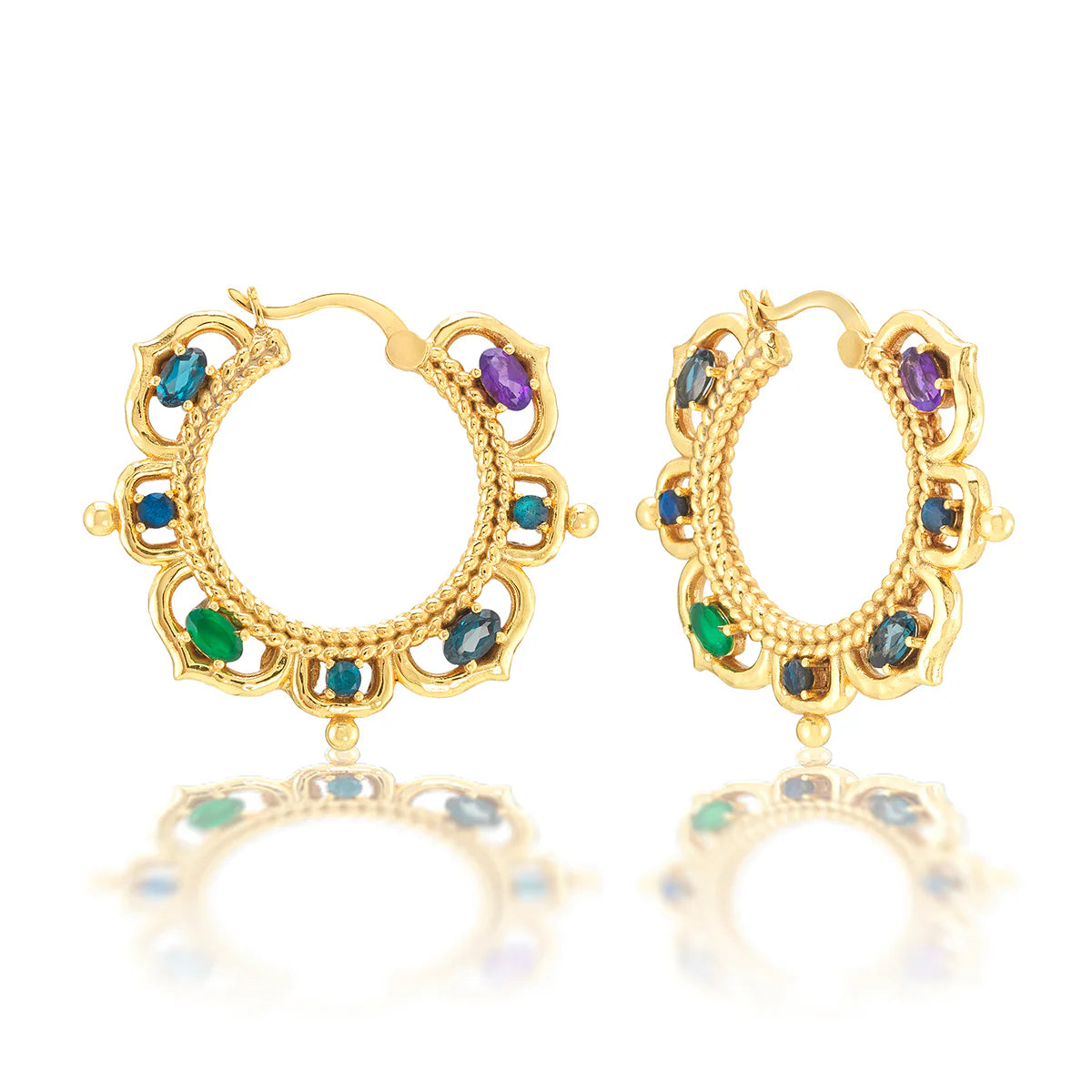 Capucine de Wulf Contessa Hoop Earrings - Multi