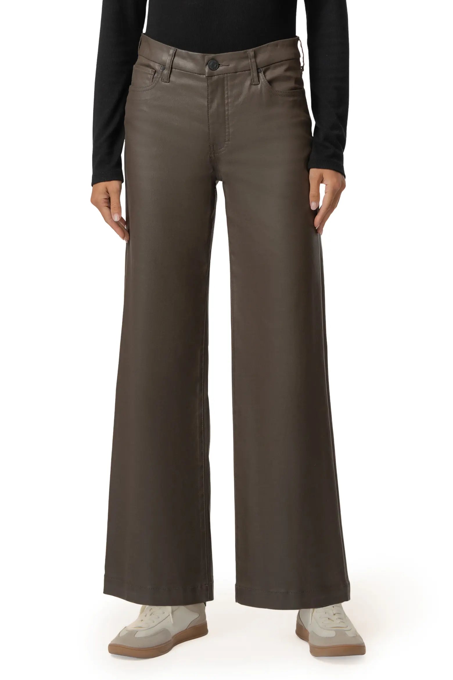 Kut From the Kloth Meg High Rise Fab Ab Wide Leg Wide Hem | Toffee
