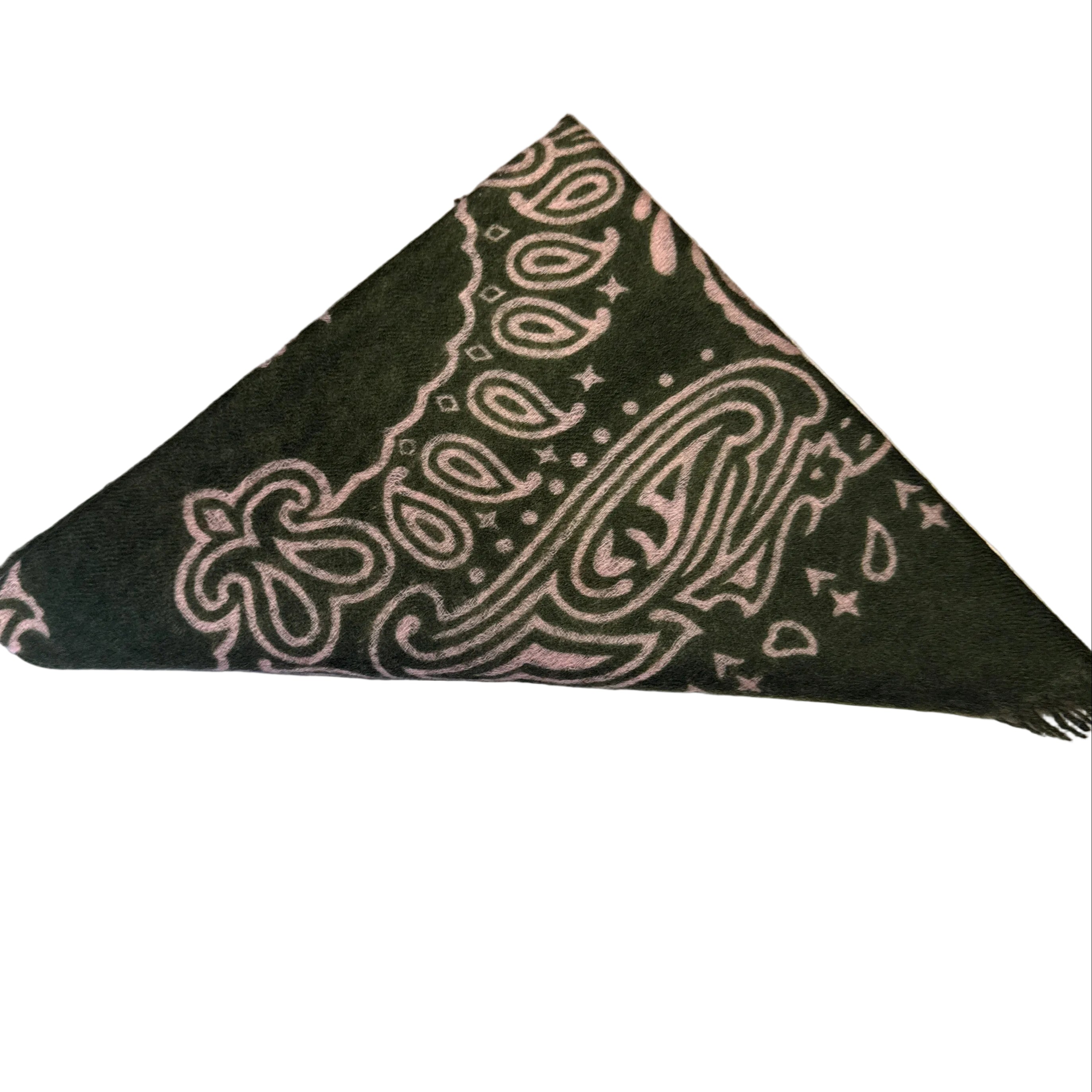 Cashmere Eyelash Bandana Scarf