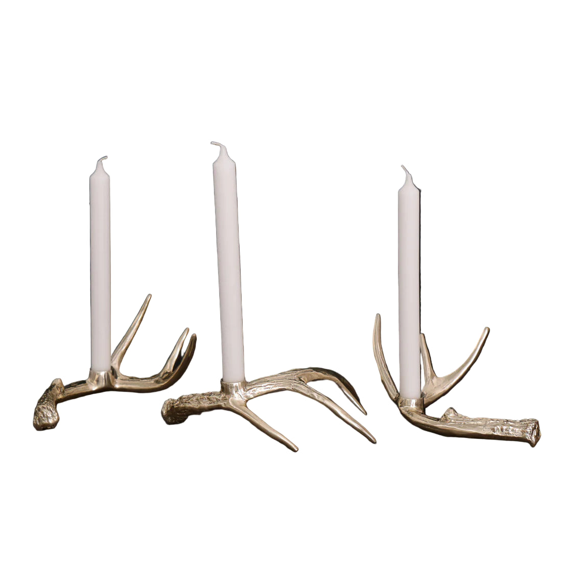 Beatriz Ball Antler Candlestick (Set of 3)s