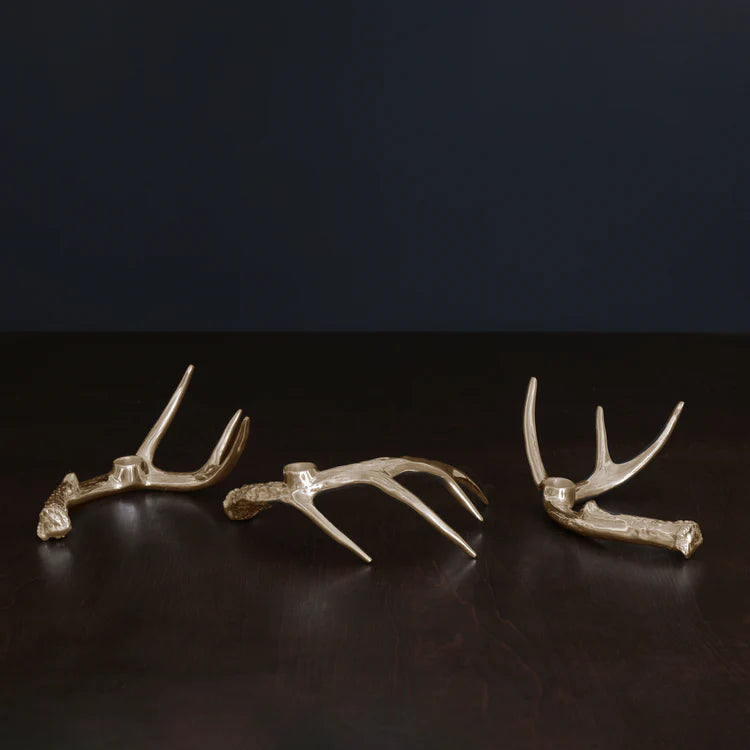 Beatriz Ball Antler Candlestick (Set of 3)s