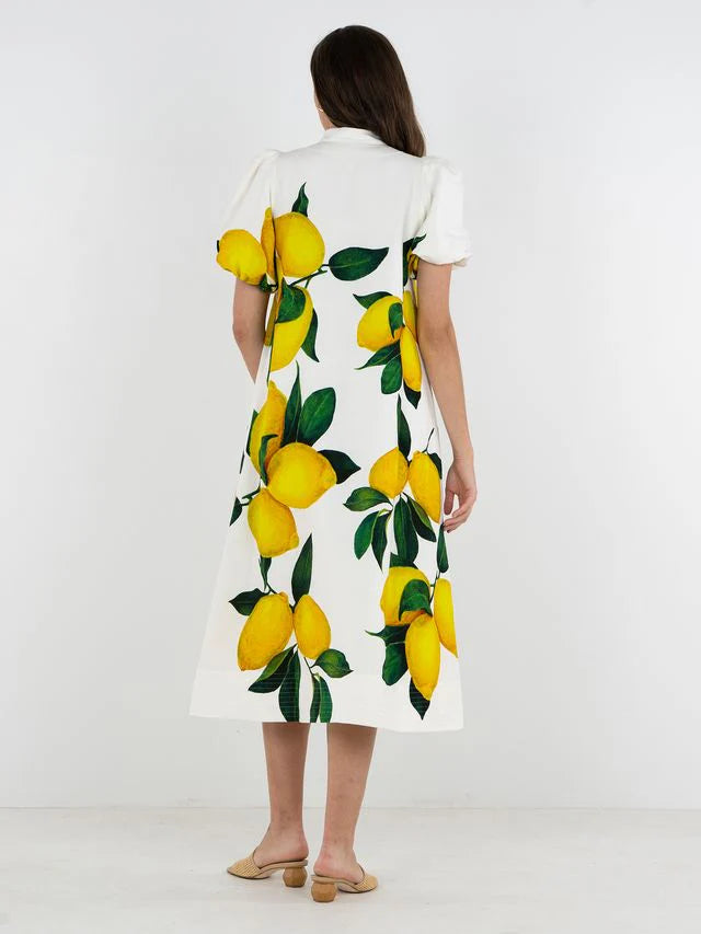 Emily McCarthy Hampton Dress - Limone