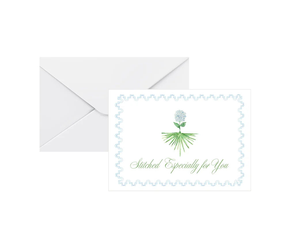 Sip & Stitch Needlepoint Gift Enclosure Card - Set of 4