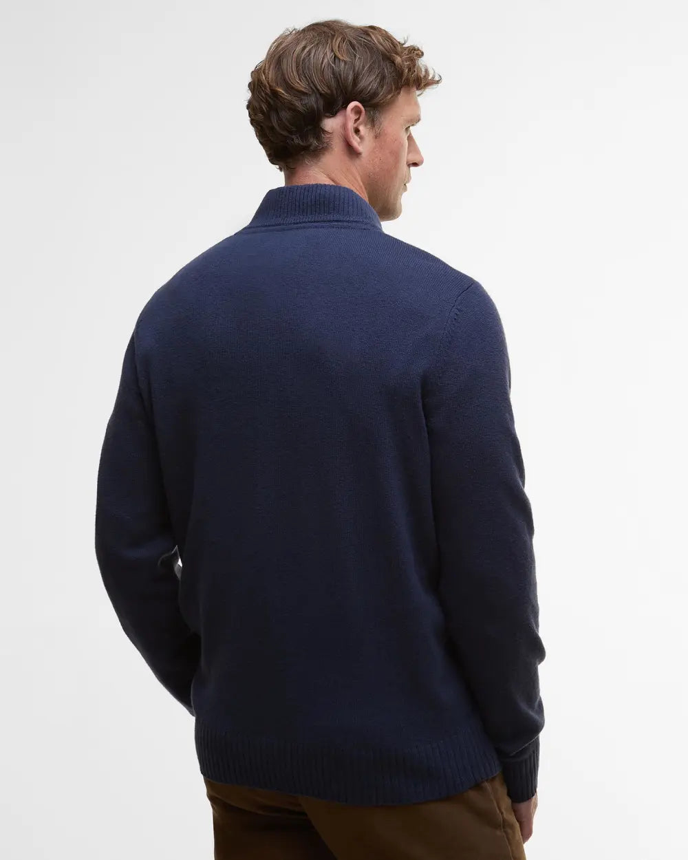 Barbour Kelson Half Zip Knitted Sweater - Navy