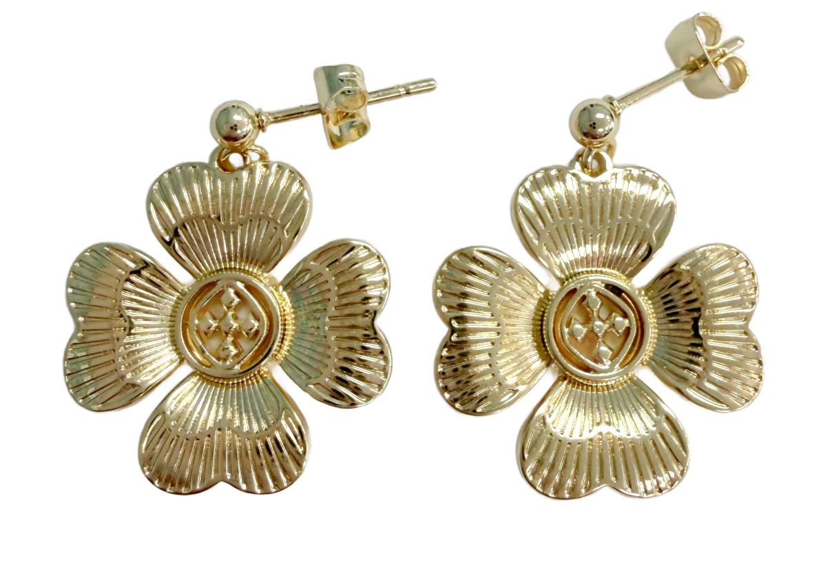 Gracewear Dogwood Charm- Post Earrings New!