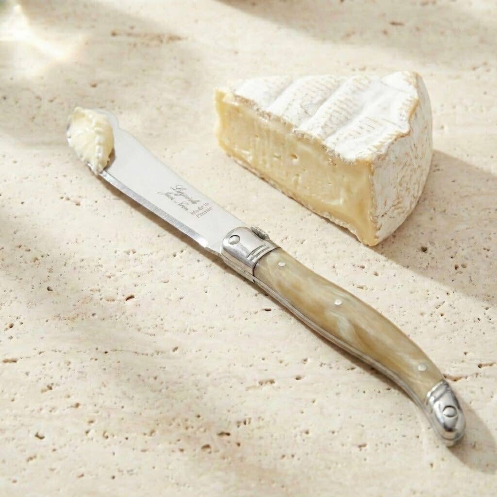 Laguiole Large Spreader, Pale Horn