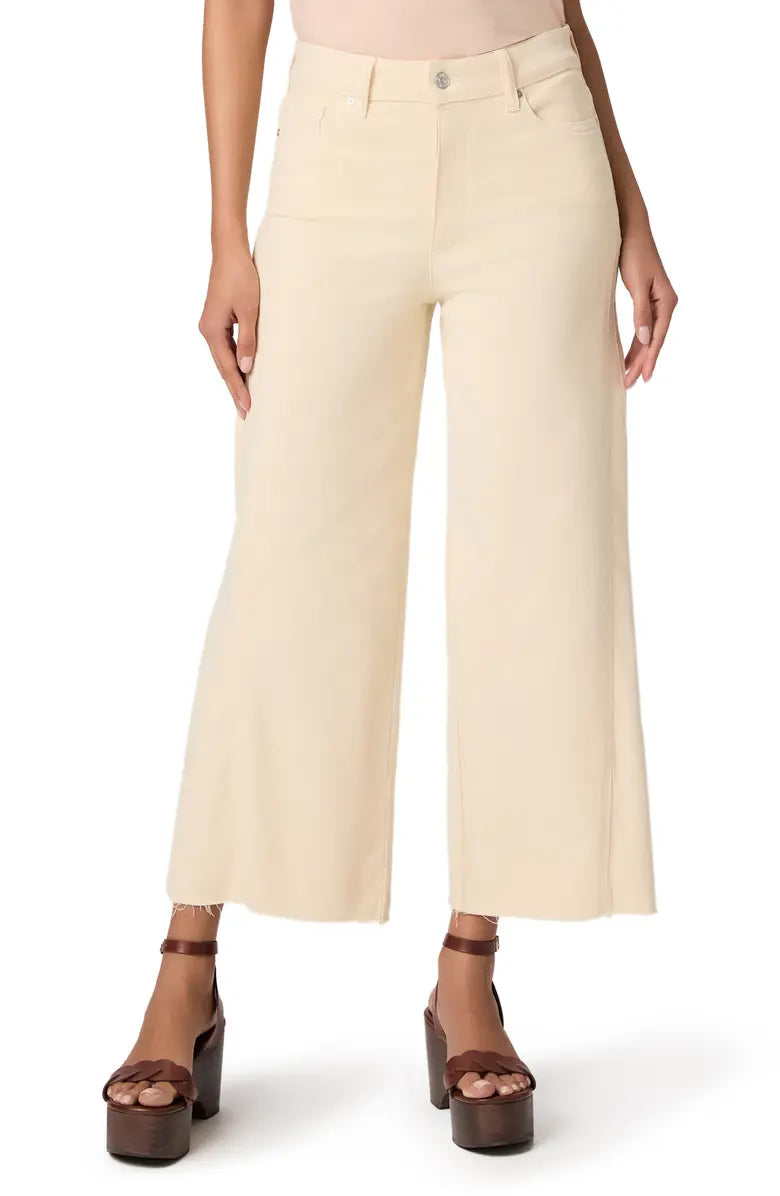 PAIGE Anessa W/ Twisted Outseam Panel + Raw Hem - Butter Yellow