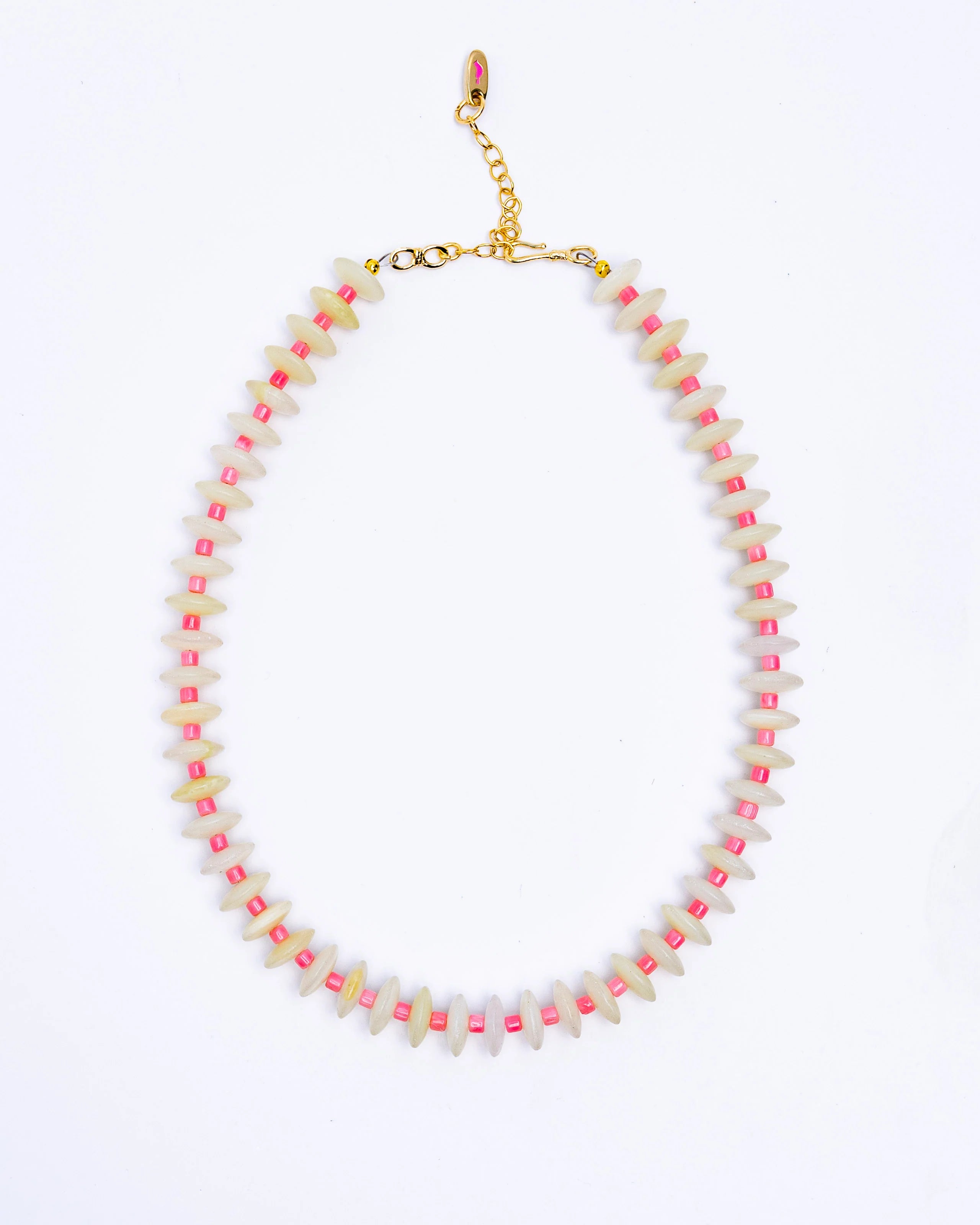 Calcite and Coral Necklace