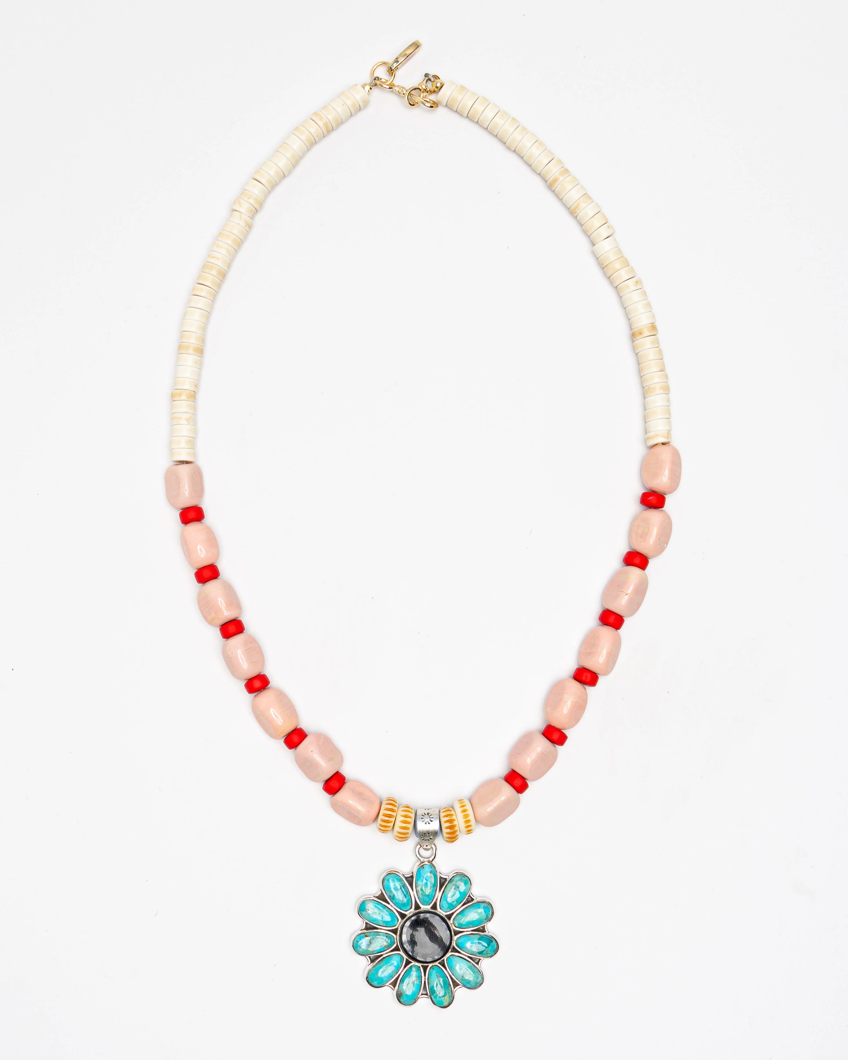 Turquoise Flower Necklace