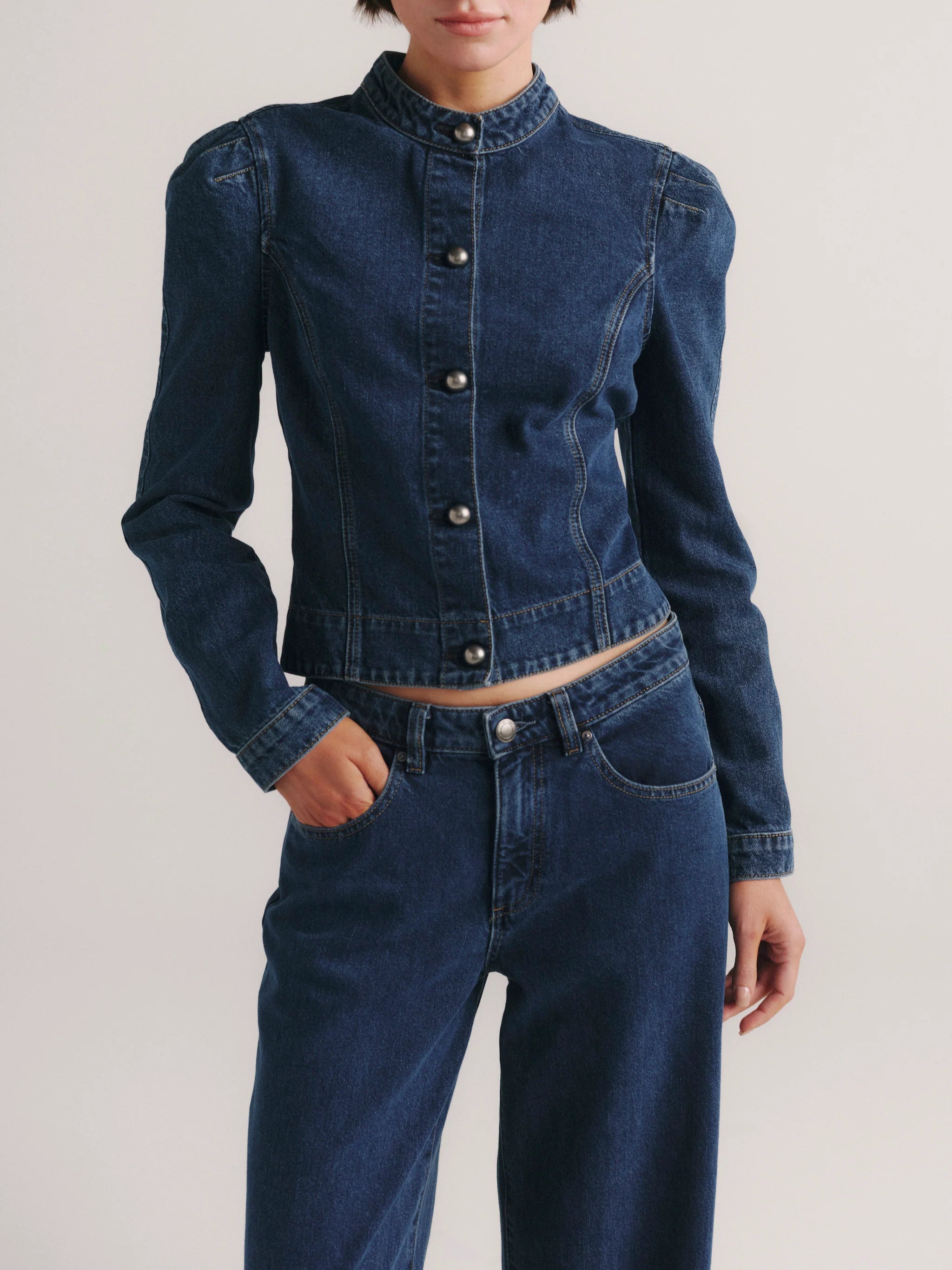 DL1961 Sculpted Denim Top | Moon Lake