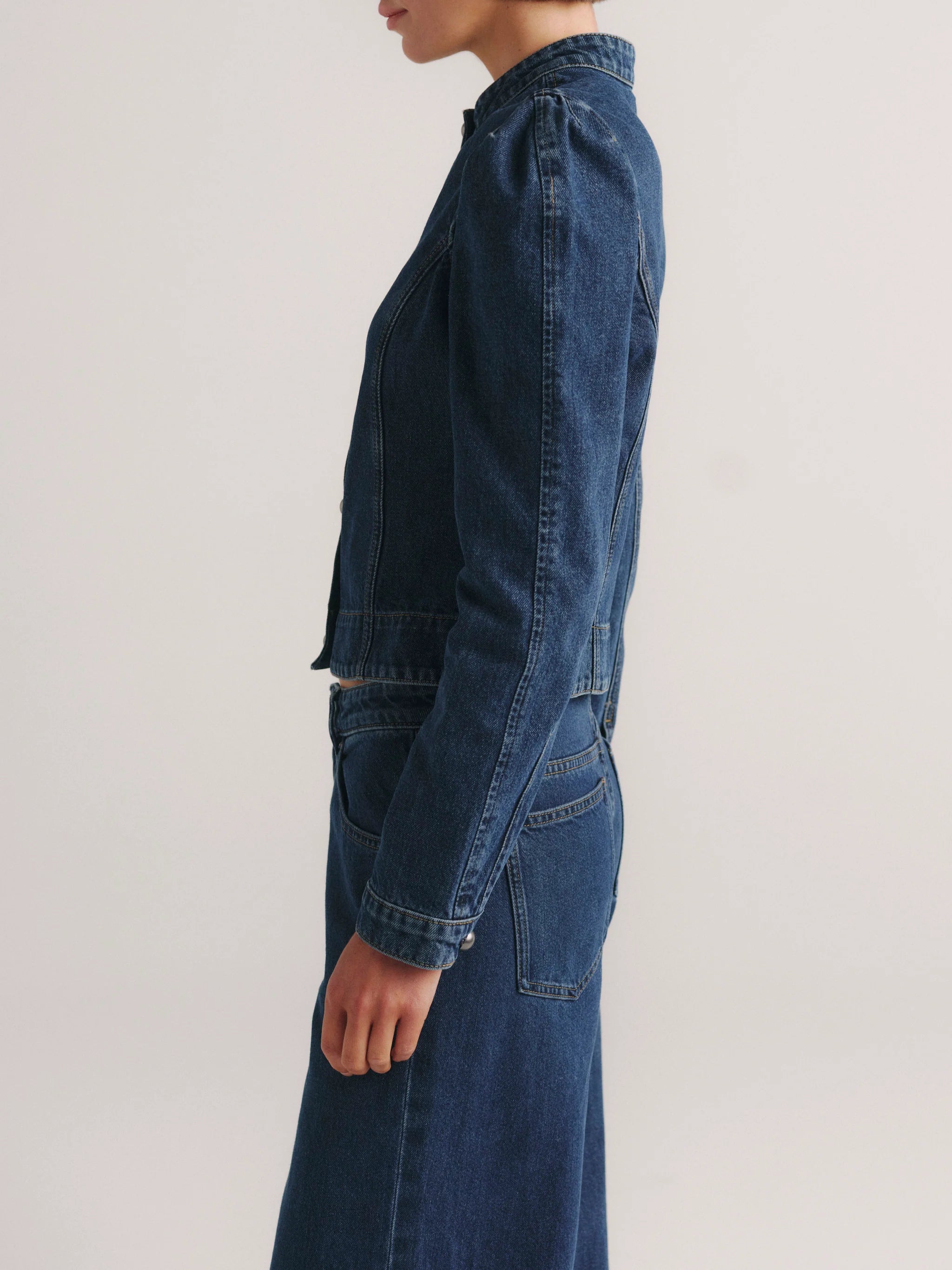 DL1961 Sculpted Denim Top | Moon Lake