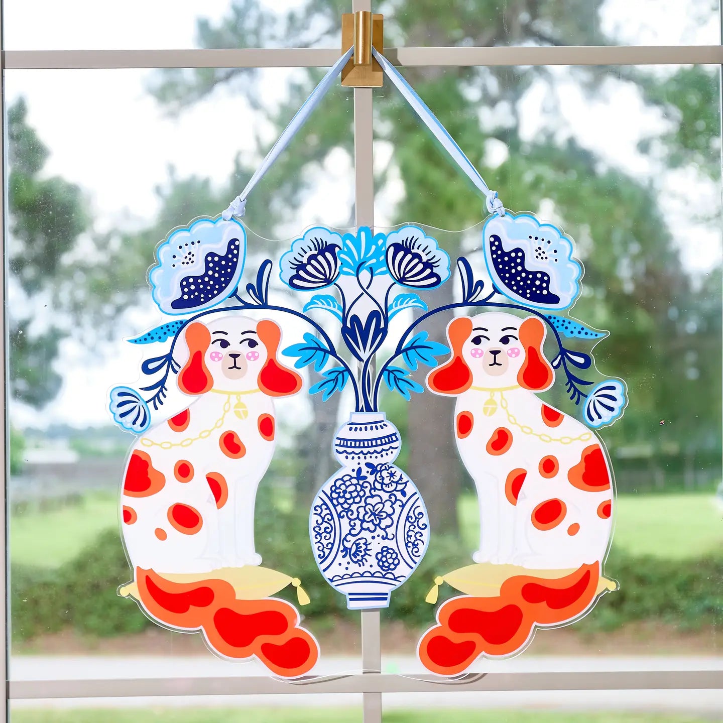Acrylic Door Hanger – Staffordshire Dogs