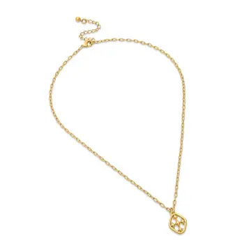 Gracewear Shield Petite Necklace - Gold Vermeil