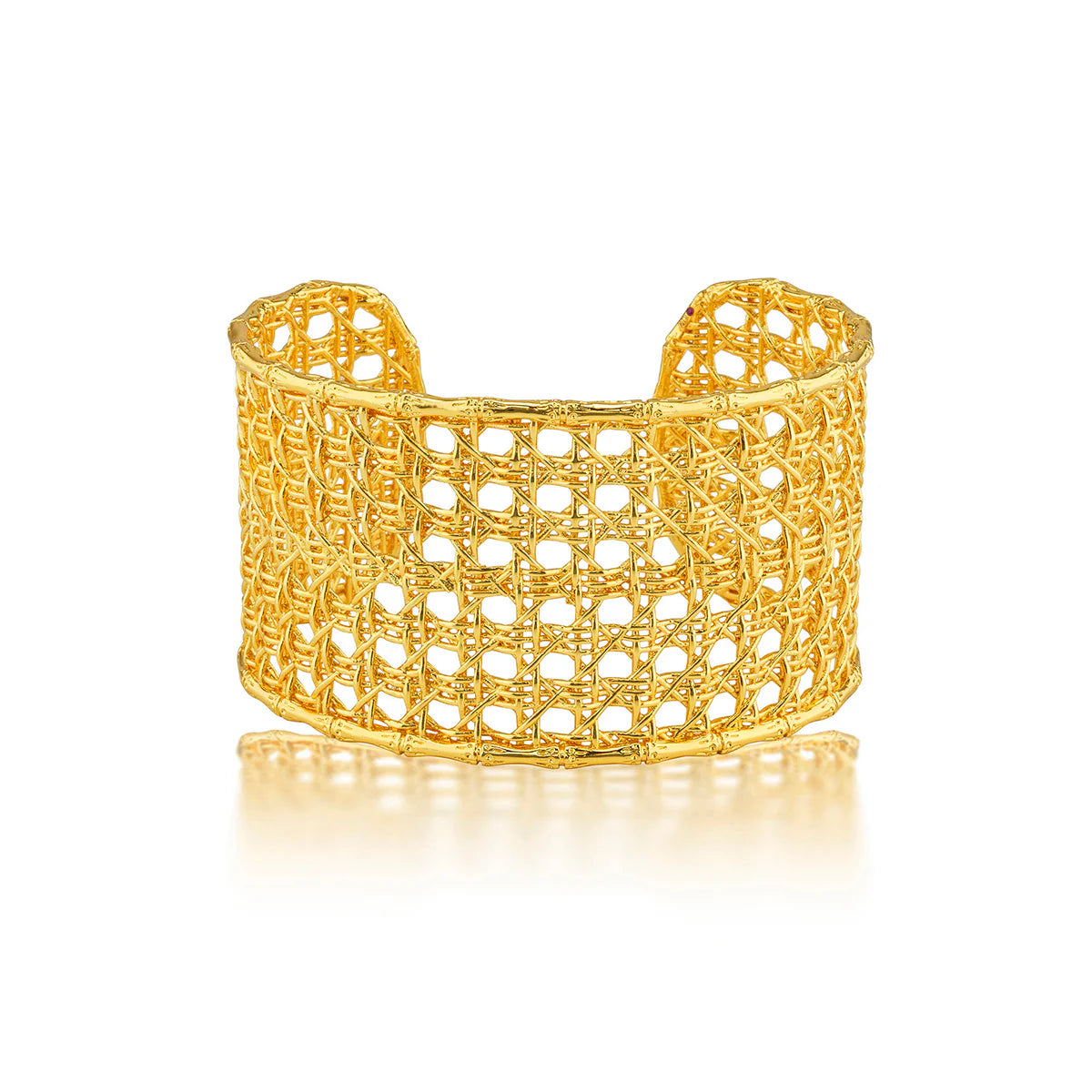 Capucine de Wulf Veranda Caning Cuff - Gold