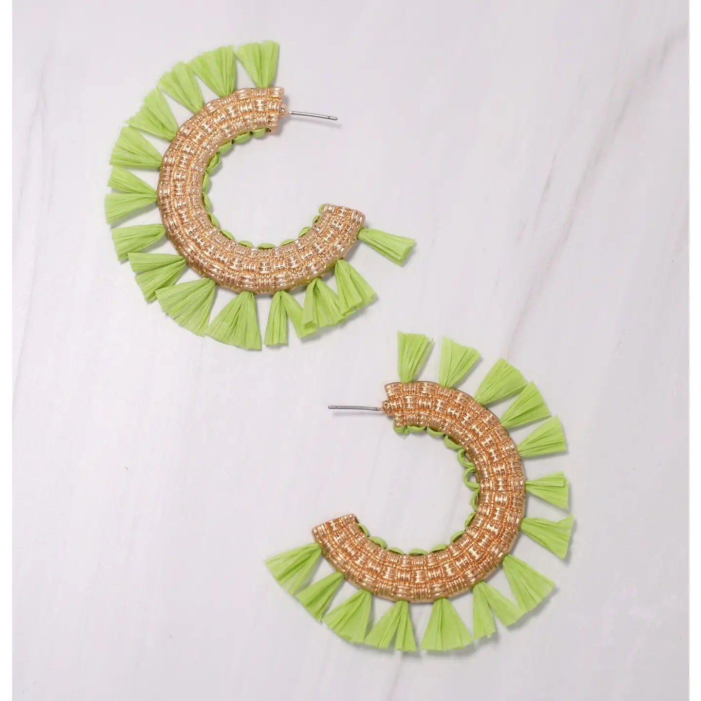 Martine Tassel Hoop Earring