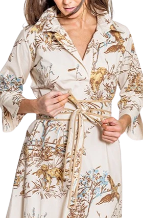 House of MBR Maple Field & Feather Obi Sash