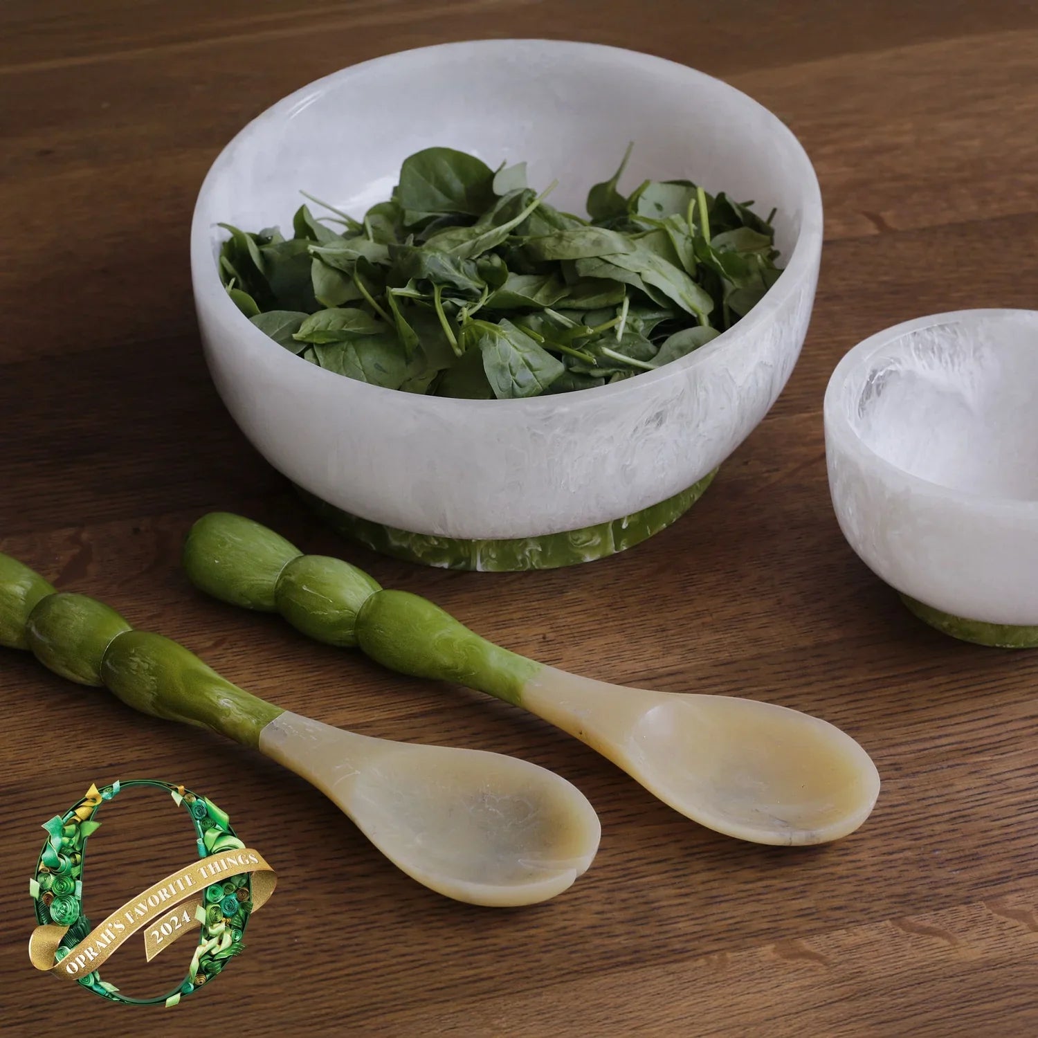 Beatriz Ball Rio Resin Bowl - White and Green