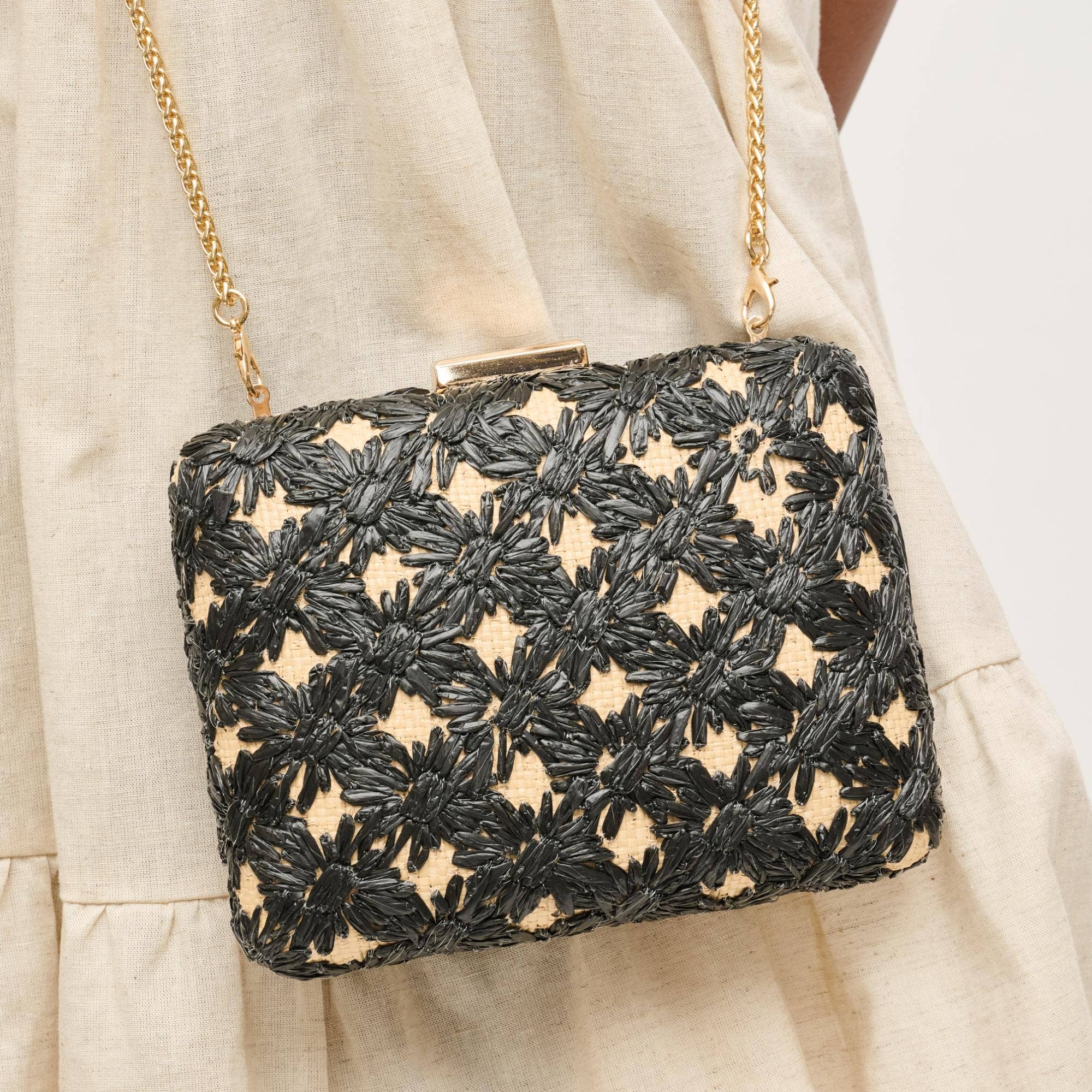 Samantha Evening Bag - Black Natural