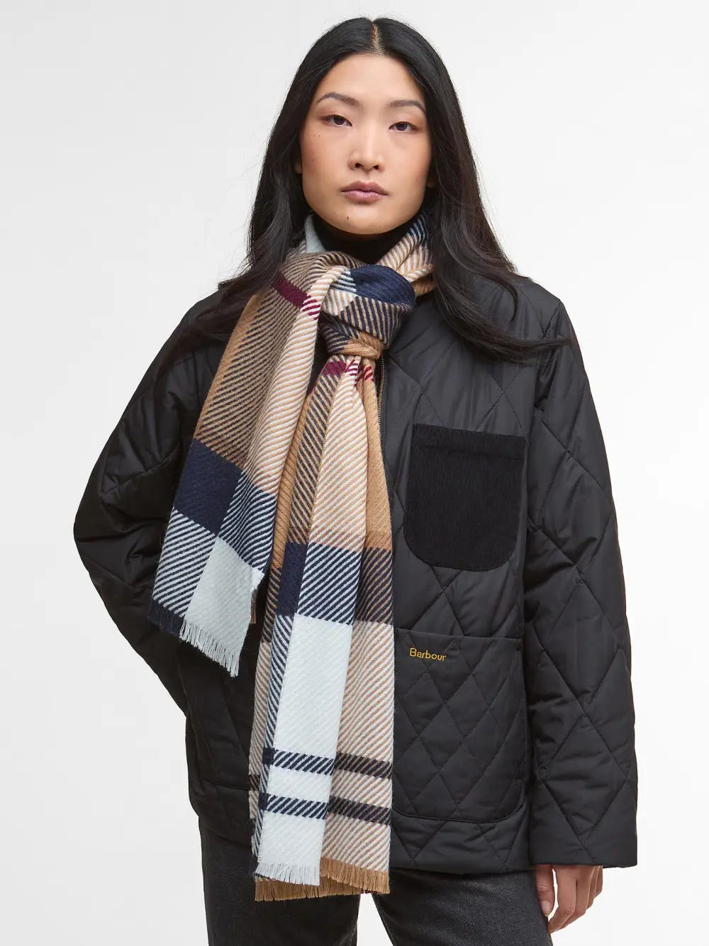 Barbour Blair Tartan Scarf - Hessian Tartan