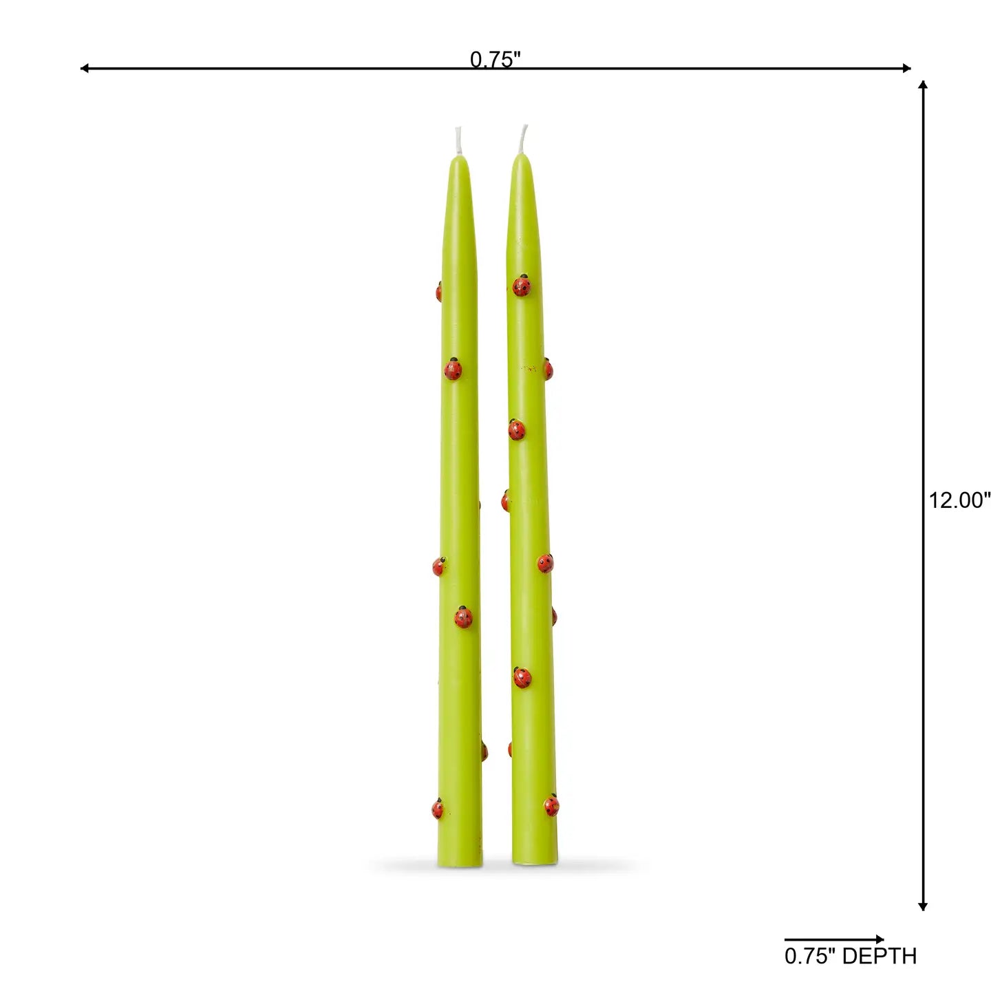 Garden Ladybug Taper S/2