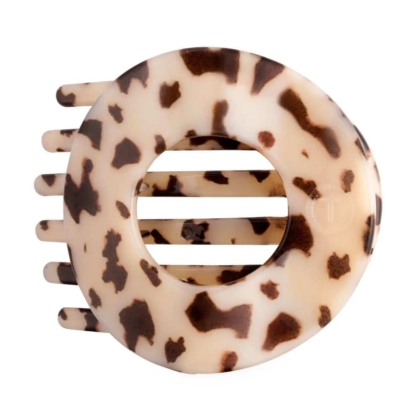 Teleties Blonde Tortoise Medium Circle Hair Clip