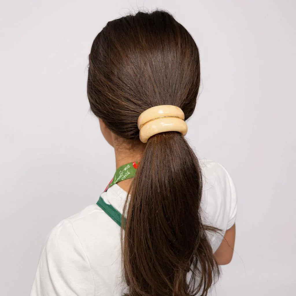 Macaron Hair Cuff - Cream