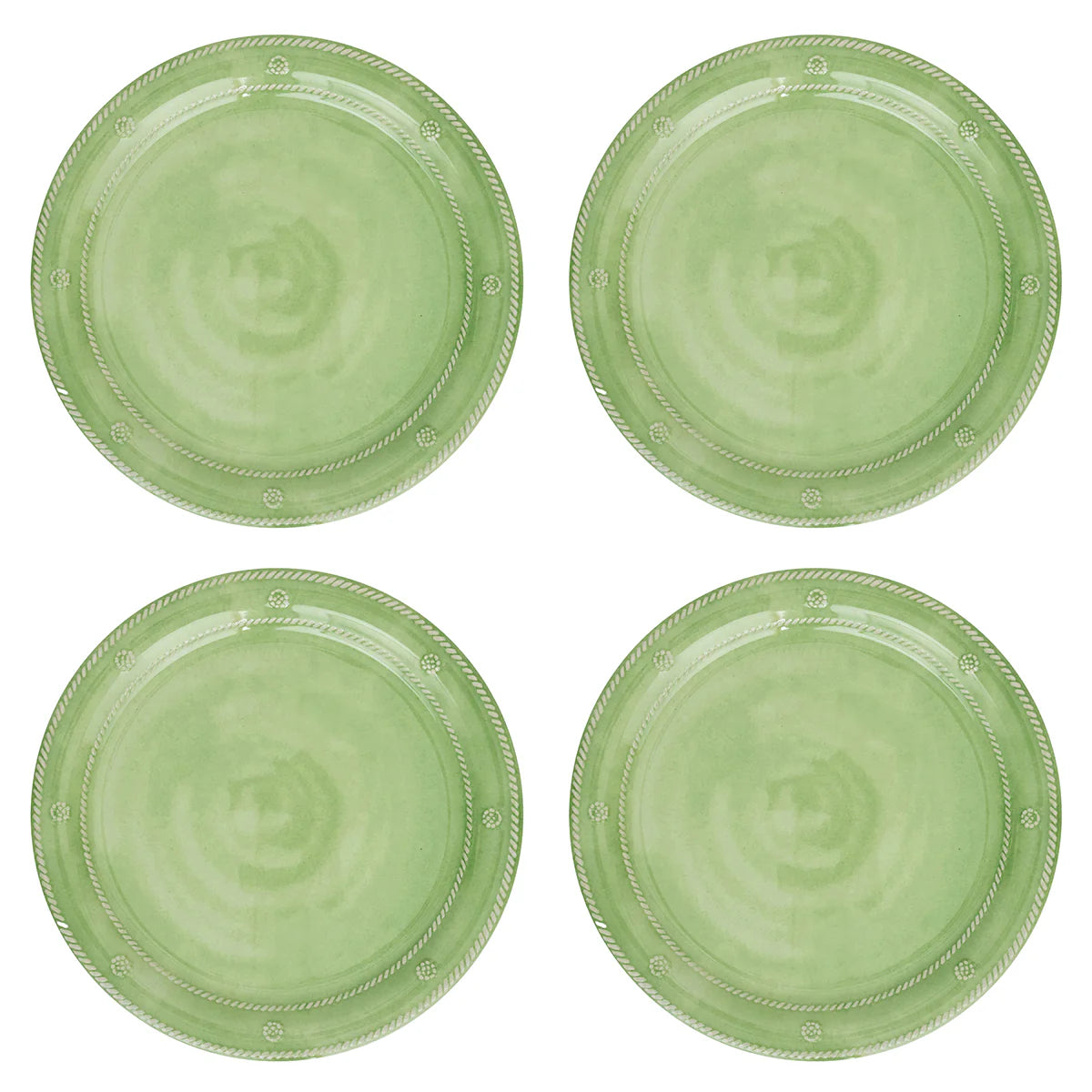 Juliska Berry & Thread  Melamine Dinner Plate Set/4 - Seagrass