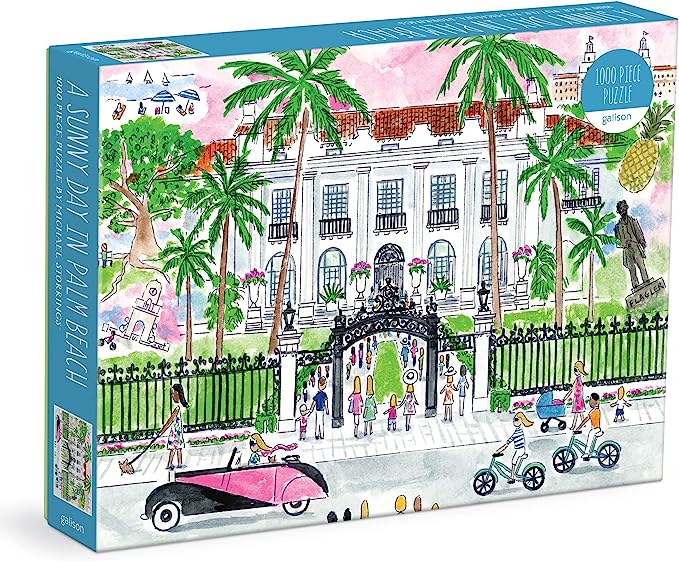 Michael Storrings A Sunny Day in Palm Beach 1000 Piece Puzzle from Galison