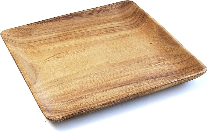 Acacia Wood 10" Square Plate