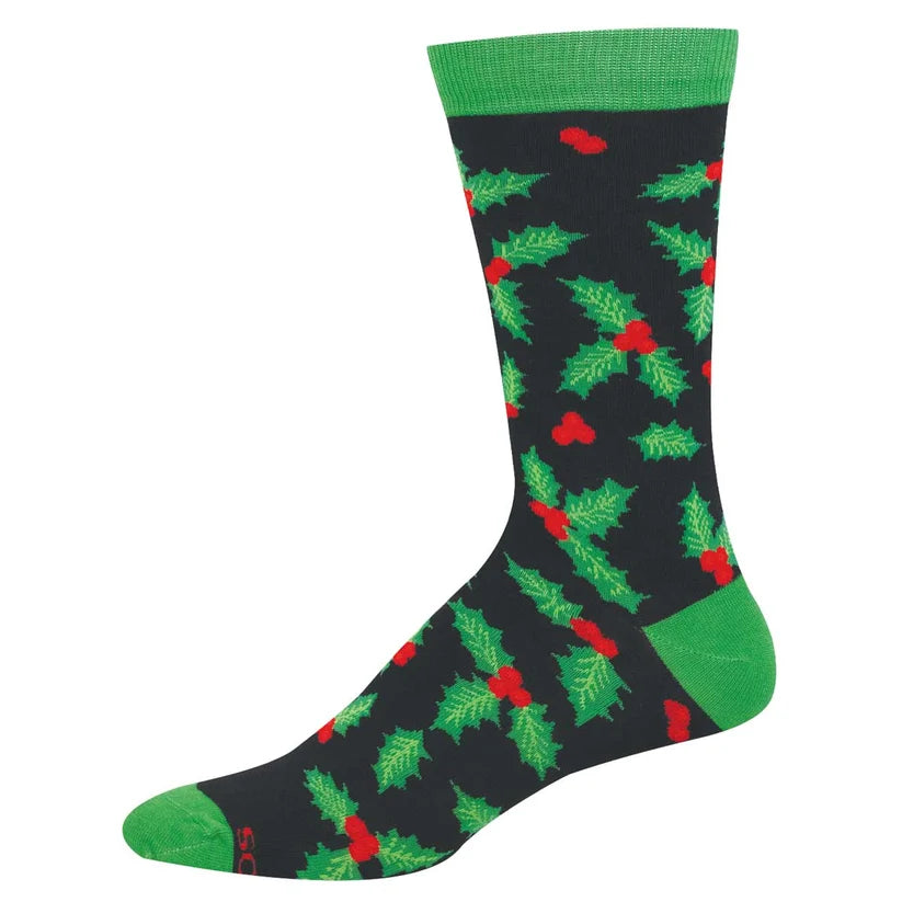 Happy Holly-Days Socks - Black