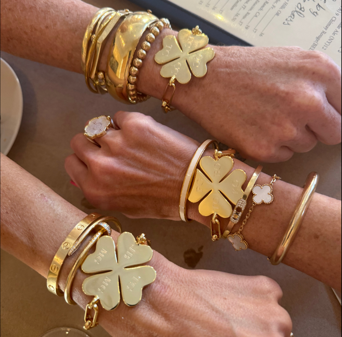 Lucky Clover Monogram Bracelet 