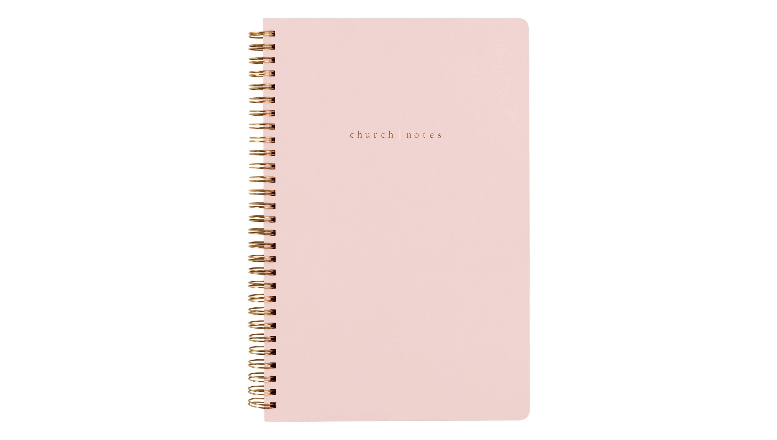 Blush Pink Church Notes Notebook