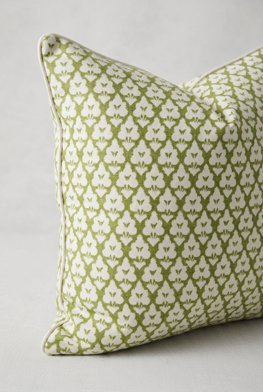 Designer 22"x22"  Green Pillow