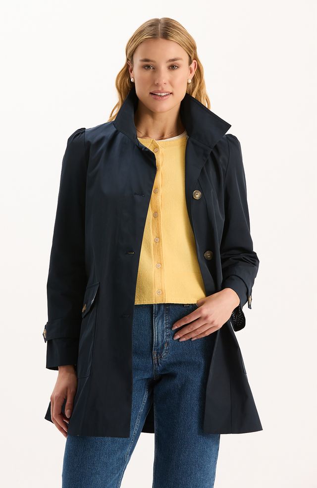 TYLER BÖE  Sutton Water Repellent Trench - Navy