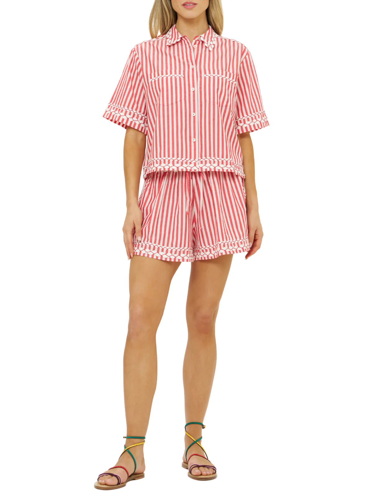 OLIPHANT Riley Shorts - Sconset Red