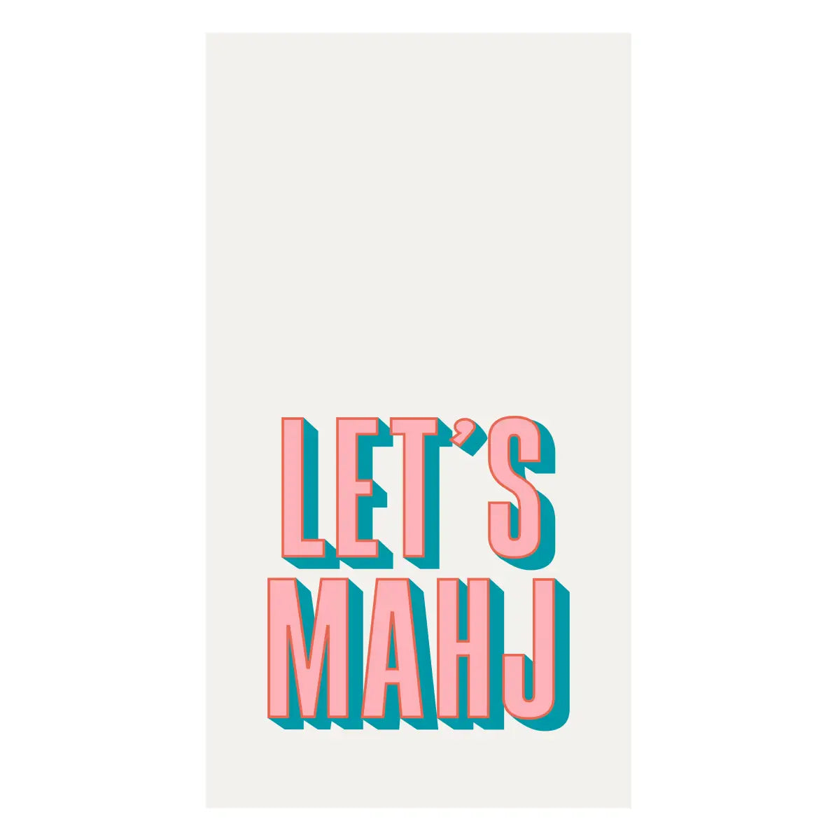 Let's Mahj Guest Towels