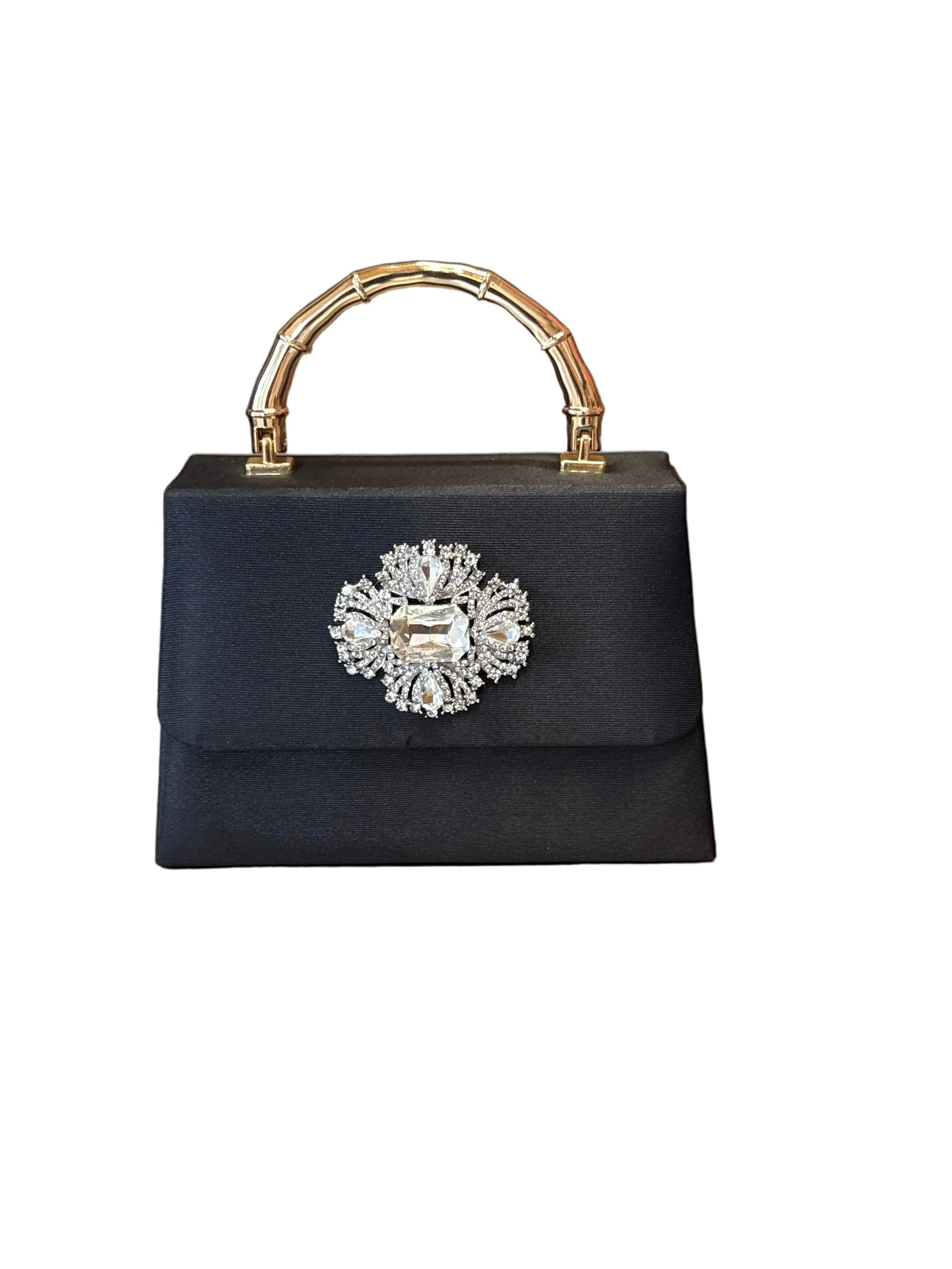 Black Faille Lulu with Gold Handbag