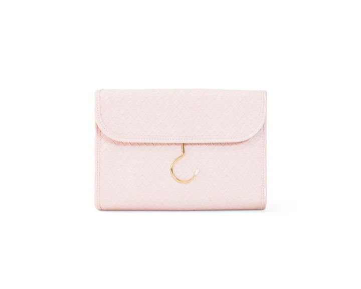 TRVL Luxe Hanging Toiletry Bag - Woven Shell