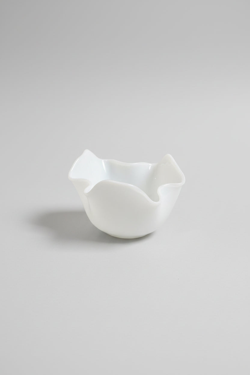 Wavy Bowl Glass Tealight Holder - 3 Colors