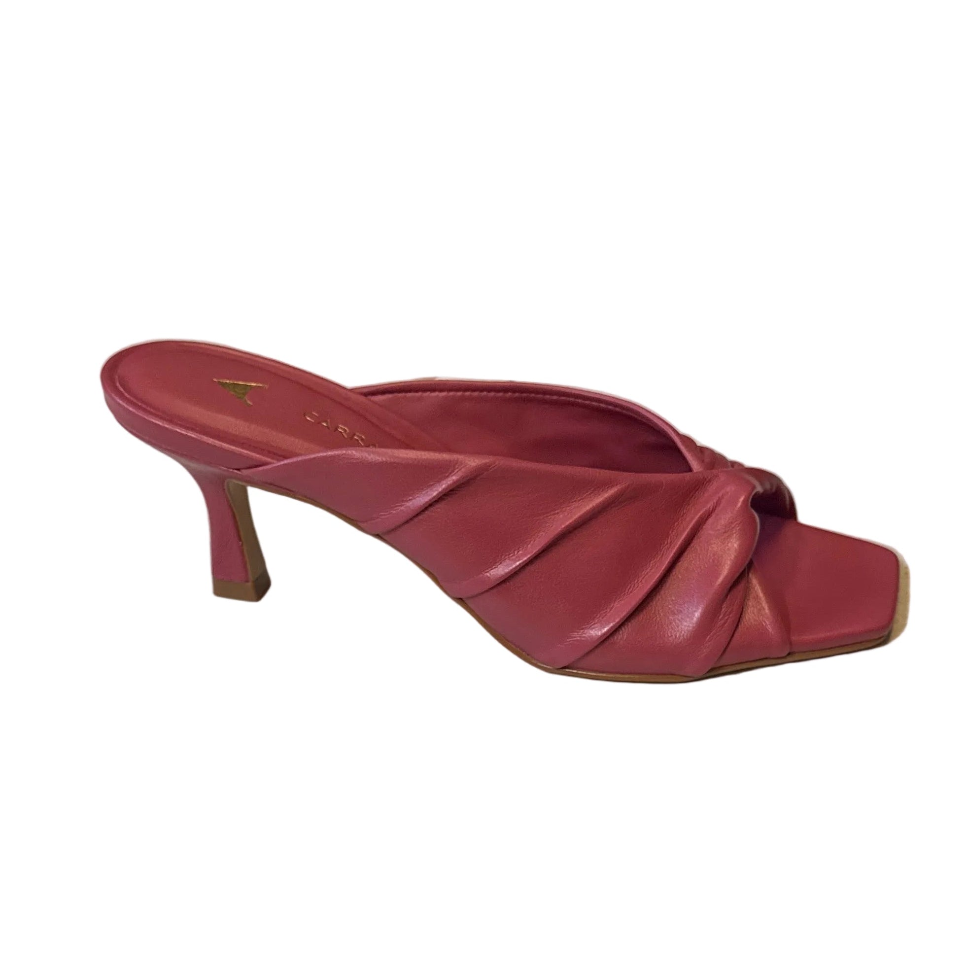 Slide Sandal Leather Berry