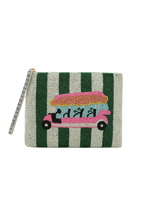 Golf Cart Get Away Zip Clutch