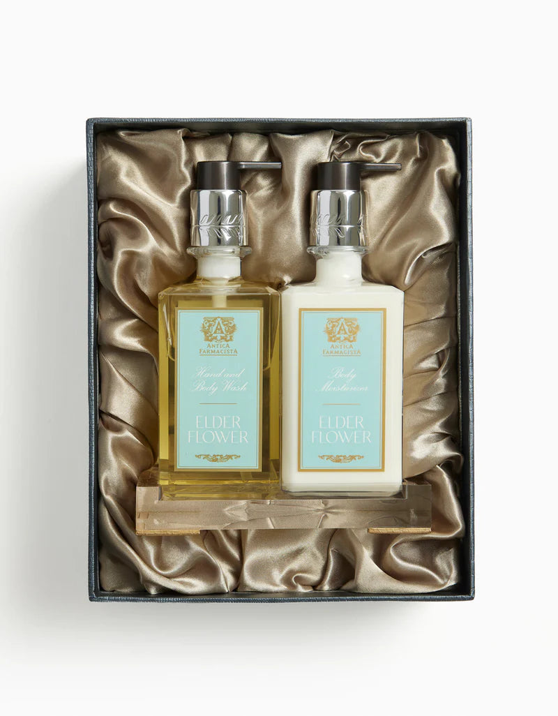 Antica Farmacista Acrylic Bath & Body Gift Set: Elderflower