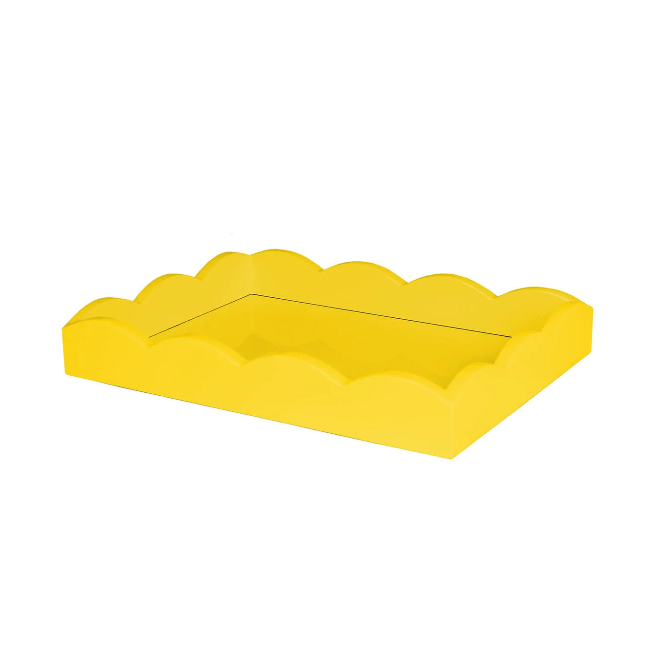 Yellow Scalloped Tray 11x8